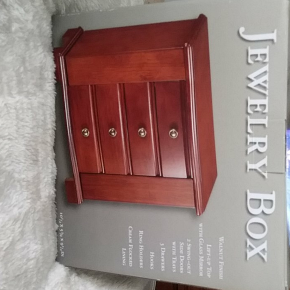 Jewelry Box Walnut finish